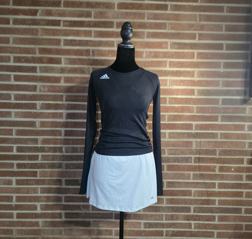 NWT Adidas Women's Quickset LS Volleyball Jersey Black DP4364 Size 2XS